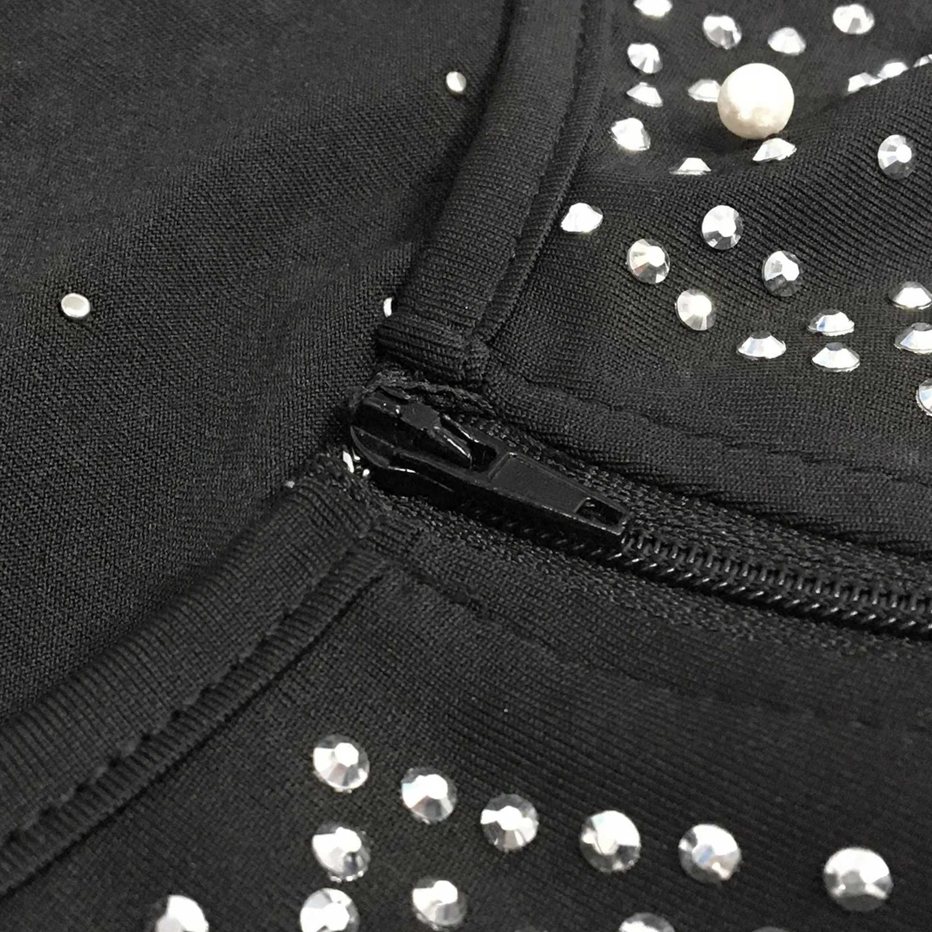 Funki Buys | Dresses | Women's Beaded Pearl Bodycon Dress