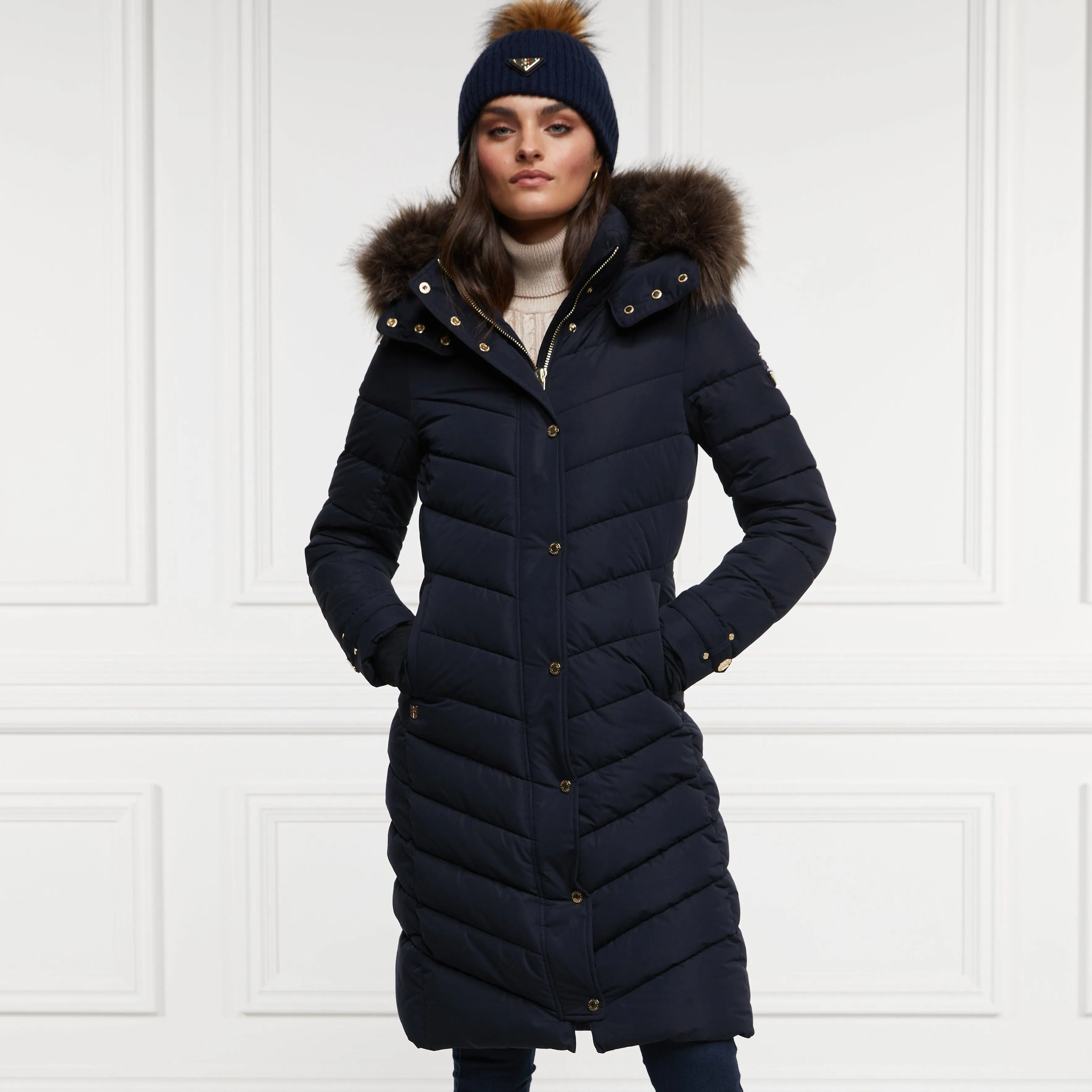Holland Cooper Chamonix Coat in Ink Navy