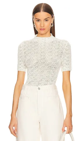 L'Academie by Marianna Kaira Turtleneck Top in Ivory