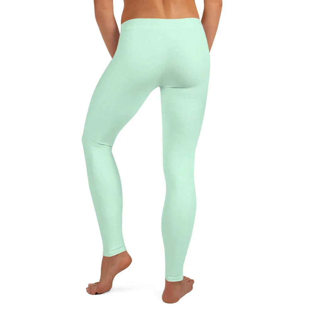 Mint Green Low Waist Leggings