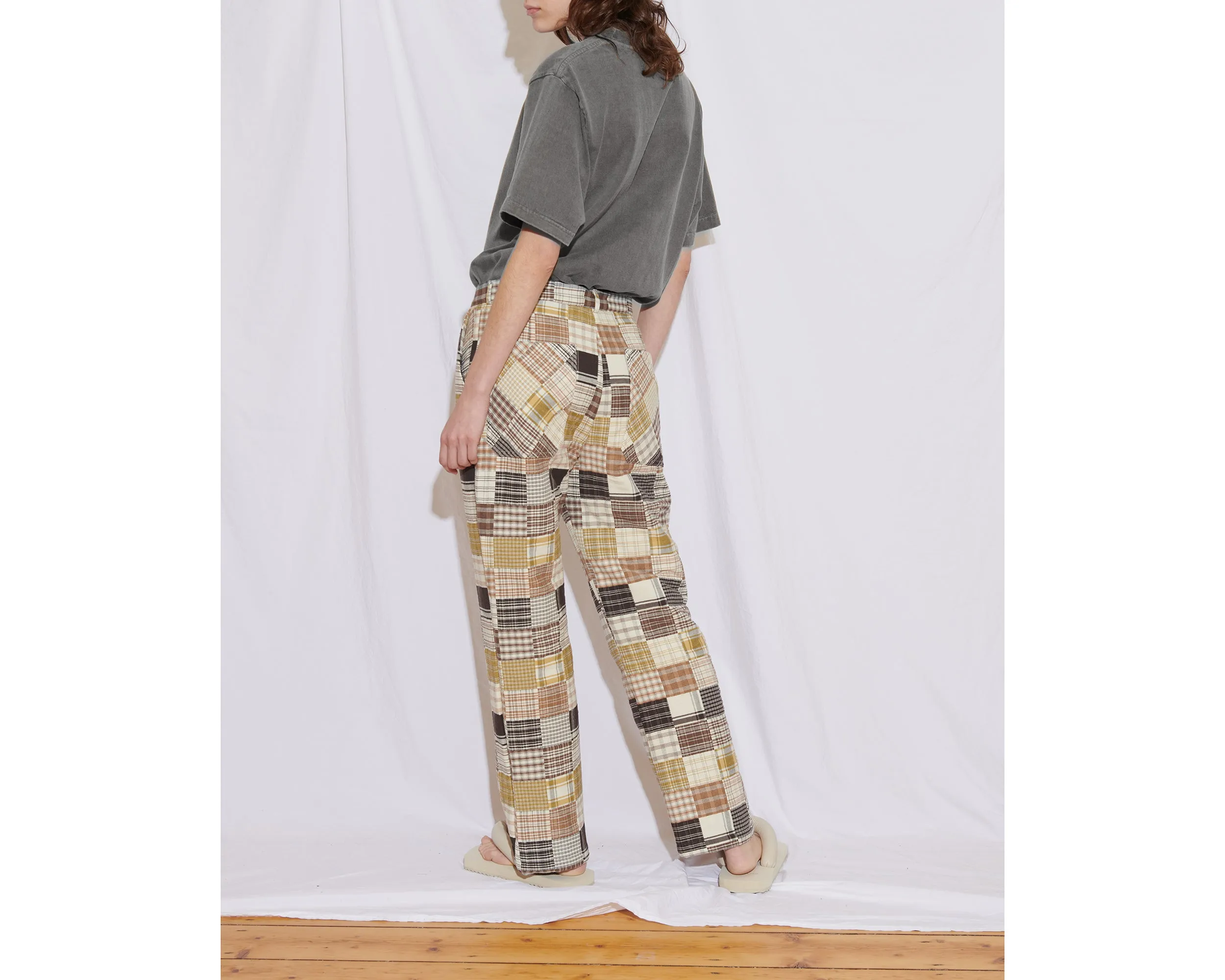 Quilted Patchwork Pants