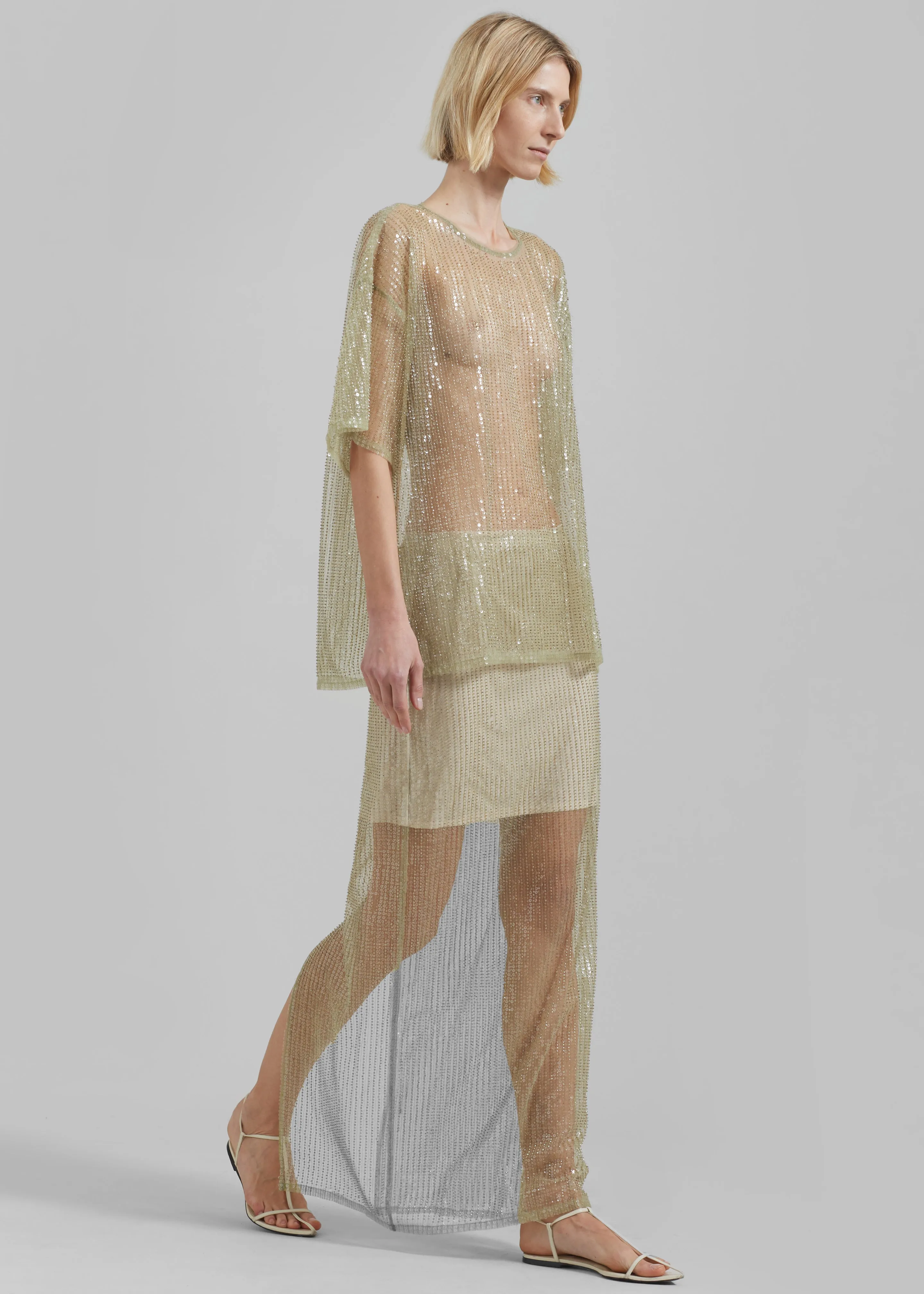 Remain Sequin Maxi Skirt - Bog