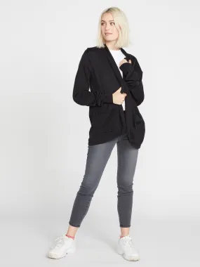 Volcom Breezy Babe Wrap Sweater-Black
